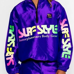 Vintage Surf Style iridescent pullover jacket. One size. Excellent vintage item.